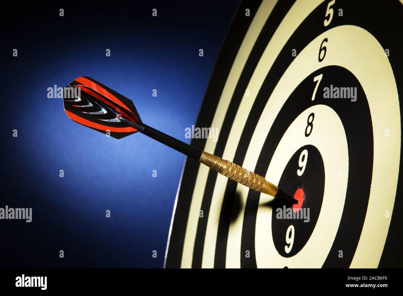 Arrow game with throwing arrow Stock Photo Alamy
