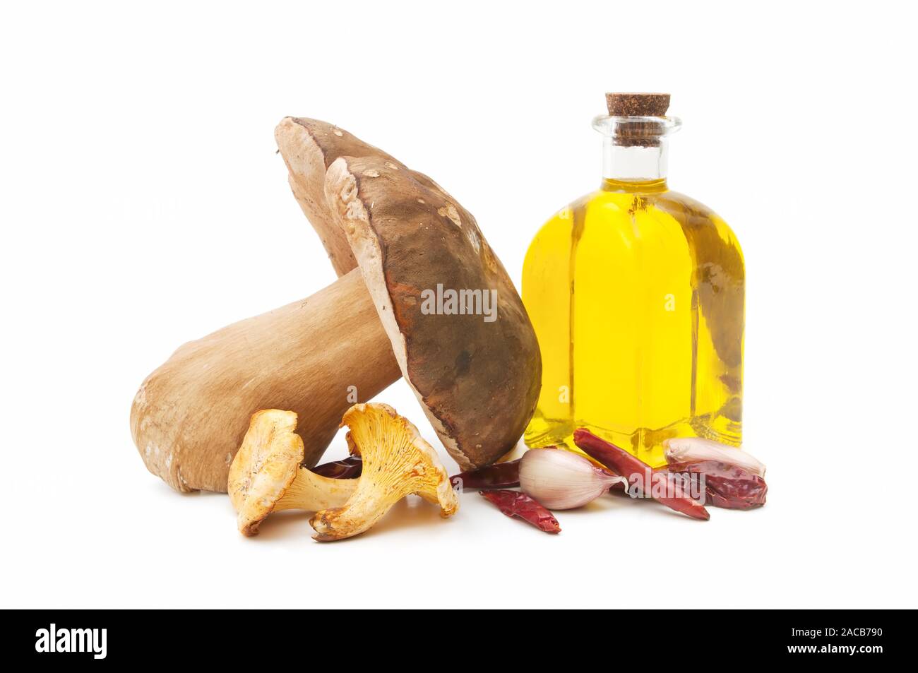 mushrooms and oil Stock Photo Alamy