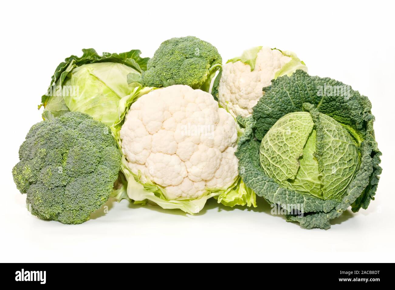 cabbage, cauliflower and broccoli Stock Photo Alamy