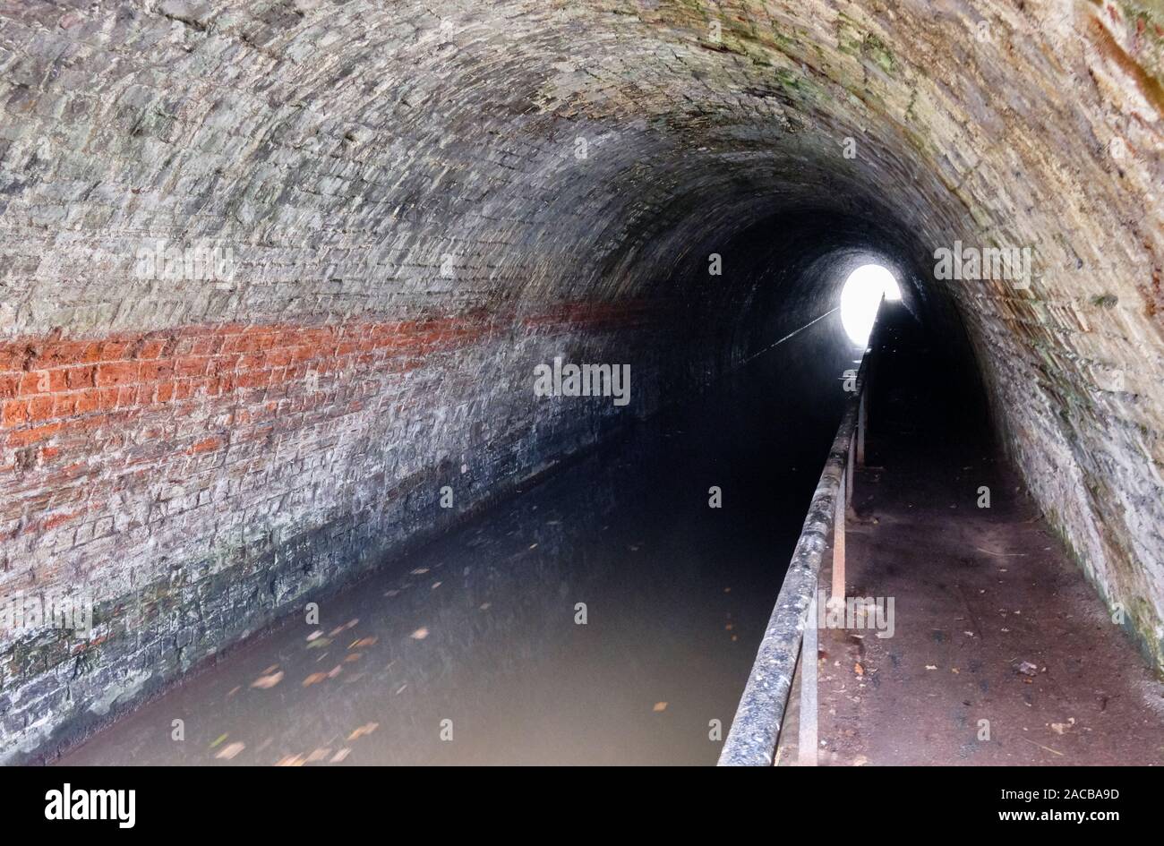 Ellesmere Tunnel on the Llangollen Branch of the Shropshire Union Canal near Ellesmere, Shropshire Stock Photo