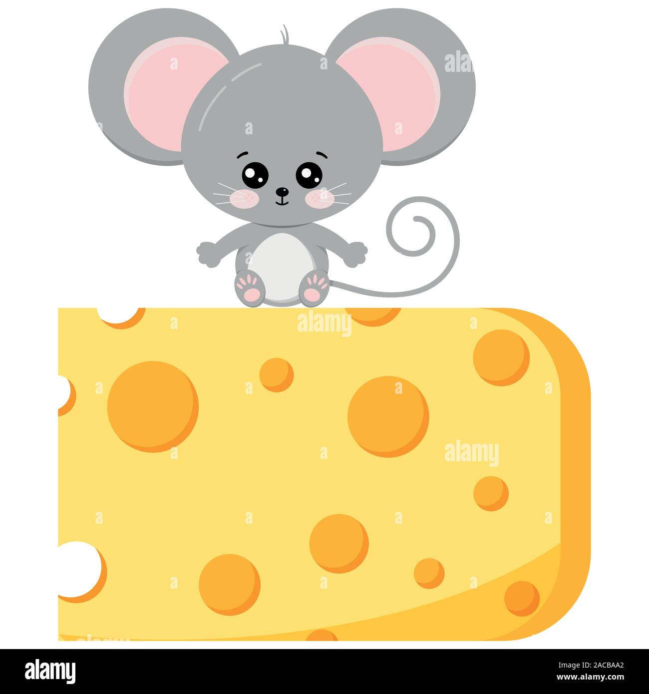 Рисунок милый кусочков сыра с мышкой