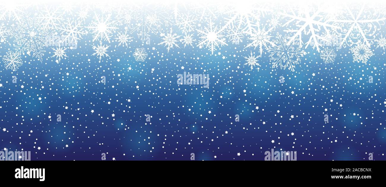Winter background with snowflakes. Vector illustration Stock Vector ...
