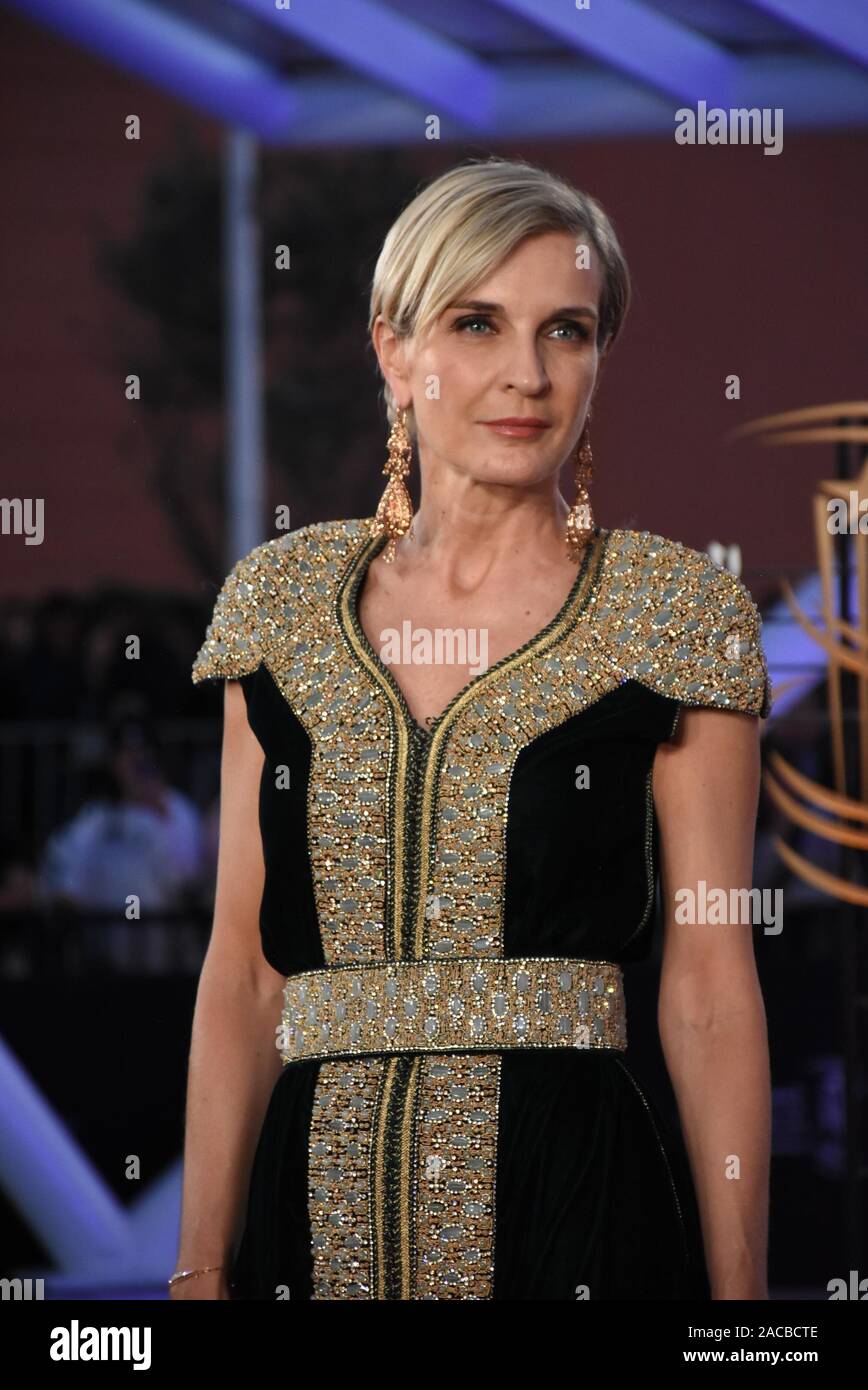 Marrakech, Morocco. 30th Nov, 2019. Producer Melita Toscan du Plantier attends the premiere of the film 'Noura's Dream' during the 18th Marrakech International Film Festival in Marrakech, Morocco, Nov. 30, 2019. Credit: Chadi/Xinhua/Alamy Live News Stock Photo