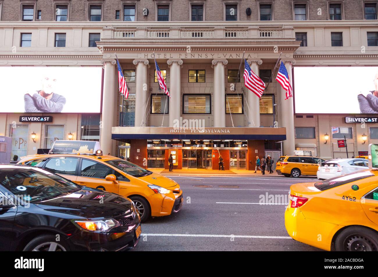 Hotel Pennsylvania, 7th Avenue , New York City, United States of America. Stock Photo