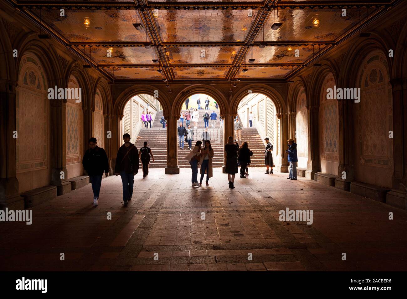 New York City At Bethesda Terrace Underpass In Central Park. Stock Photo,  Picture and Royalty Free Image. Image 25848938.