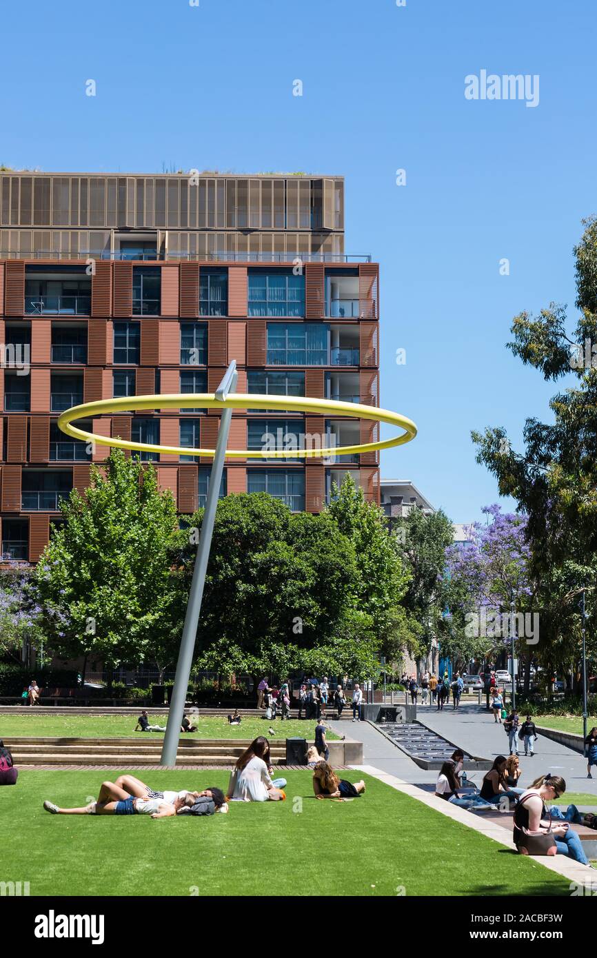 General Views Showing Chippendale Green Sydney Which Is Built Around One Central Park The Building Itself Was Designed By Award Winning Parisian A Stock Photo Alamy