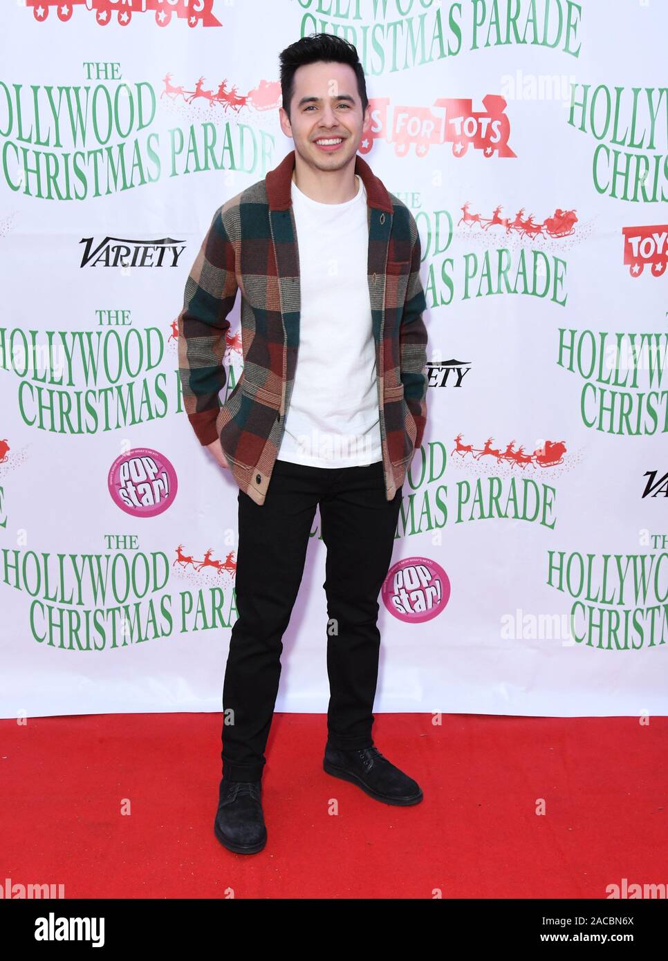 01 December 2019 - Hollywood, California - David Archuleta. The 88th Annual Hollywood Christmas Parade held at Hollywood Blvd. Photo Credit: Birdie Thompson/AdMedia /MediaPunch Stock Photo