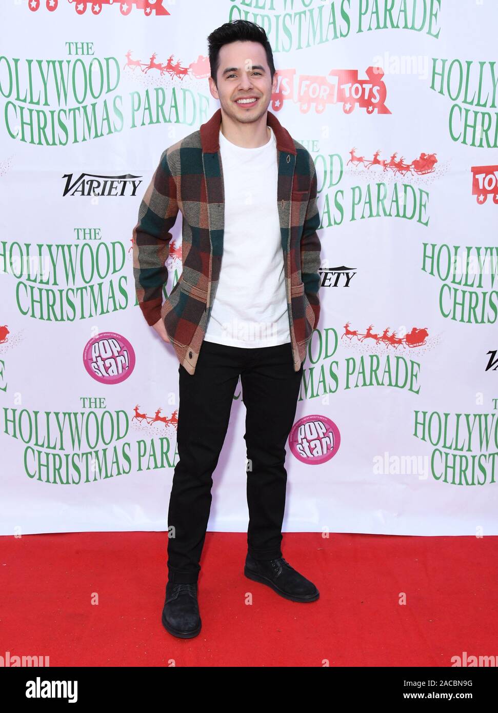 01 December 2019 - Hollywood, California - David Archuleta. The 88th Annual Hollywood Christmas Parade held at Hollywood Blvd. Photo Credit: Birdie Thompson/AdMedia /MediaPunch Stock Photo