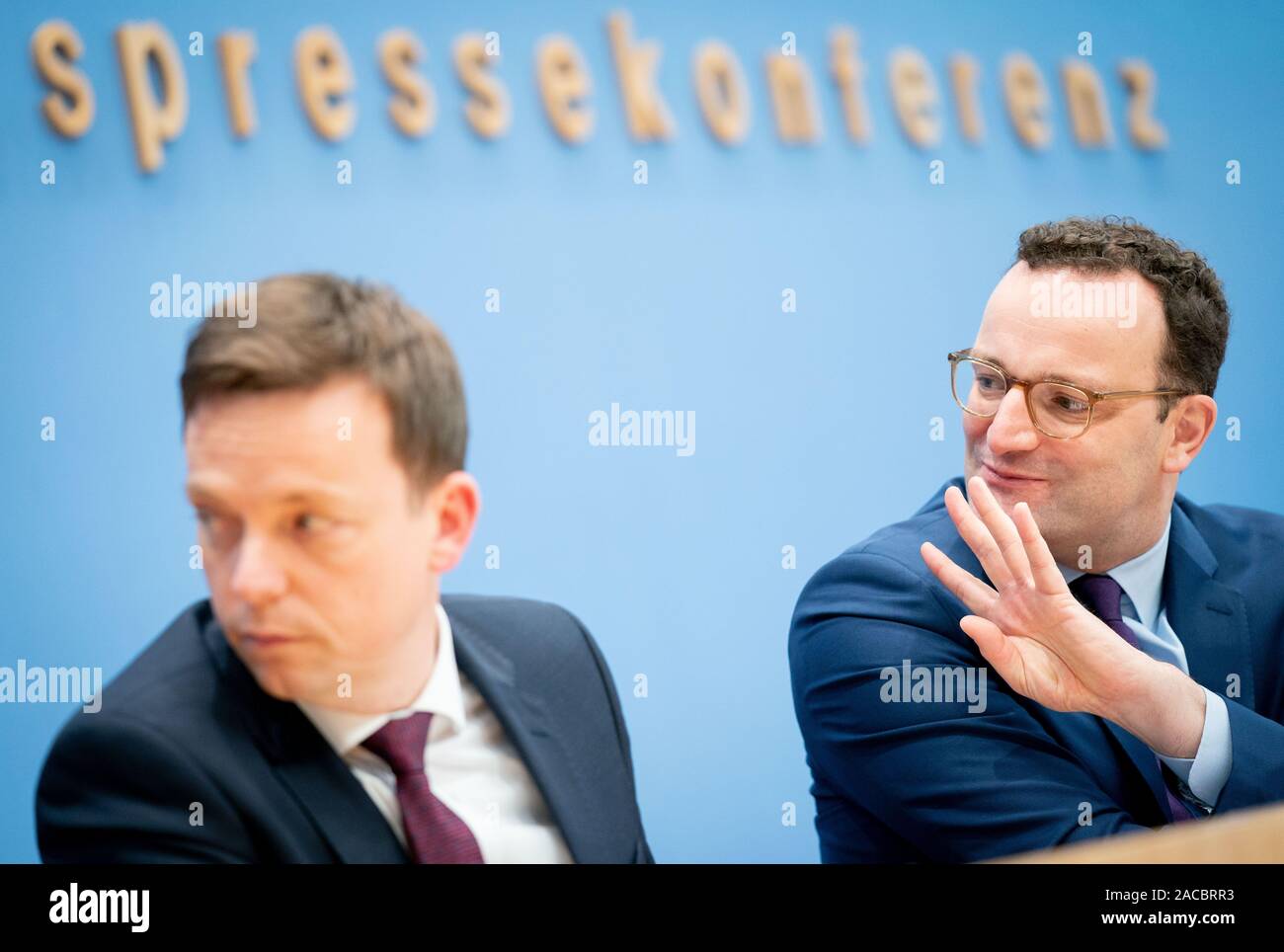 Berlin Germany 02nd Dec 2019 Jens Spahn R Cdu Federal