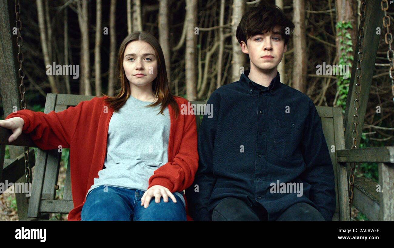 JESSICA BARDEN And ALEX LAWTHER In THE END OF THE F ING WORLD 2017 