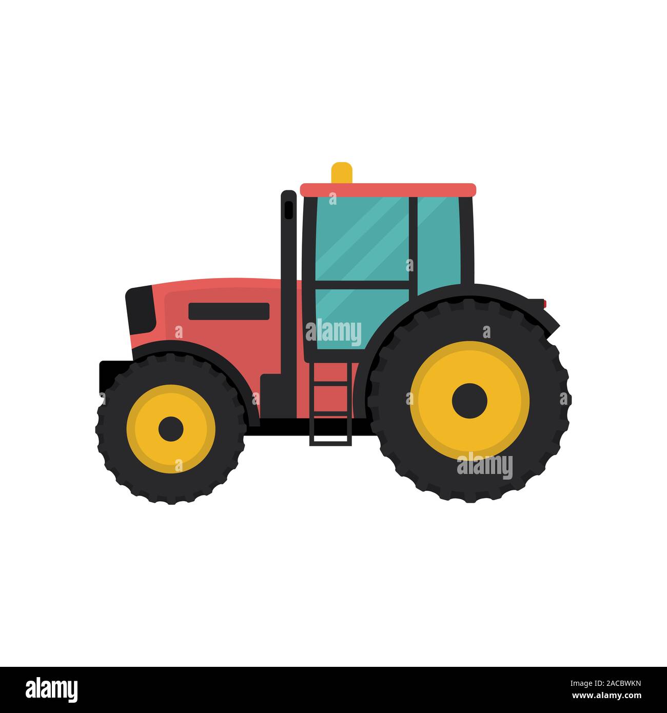 Tractor icon flat style. Vector eps10 illustration Stock Vector Image ...