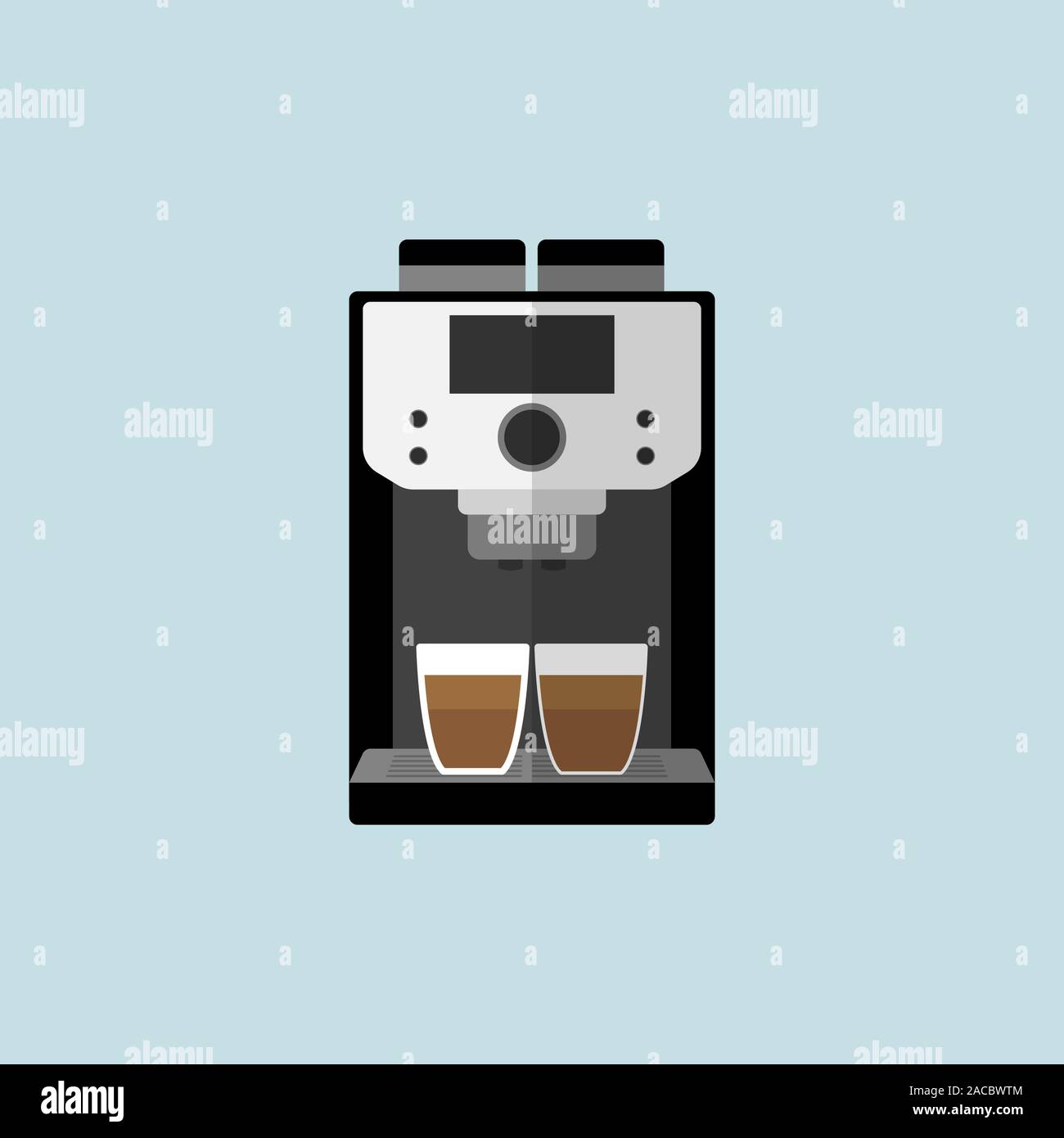 Coffee machine icon flat style. Vector eps10 Stock Vector Image & Art ...