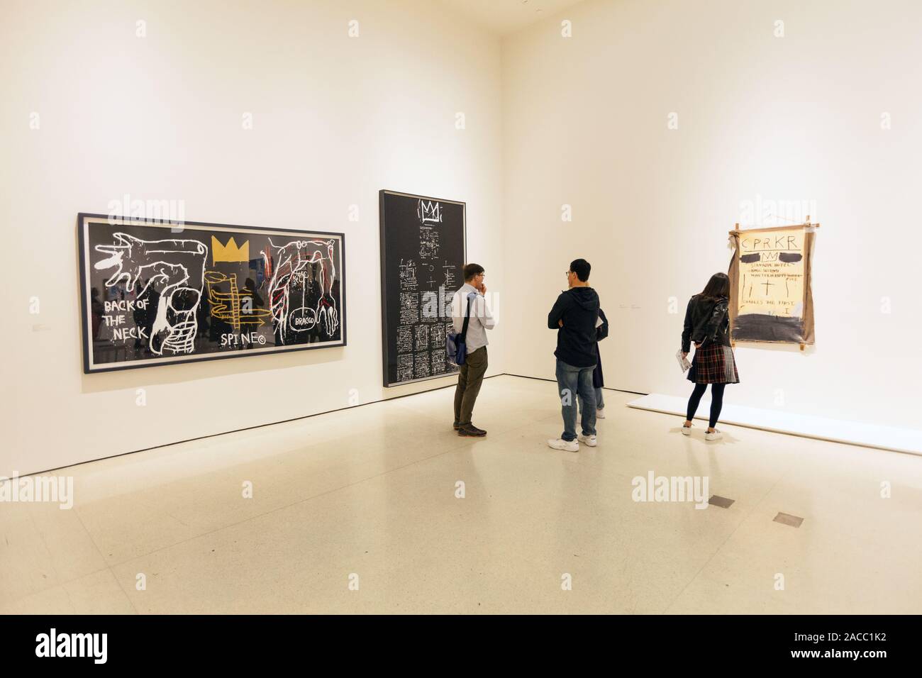 Basquiat’s “Defacement” Guggenheim Stock Photo