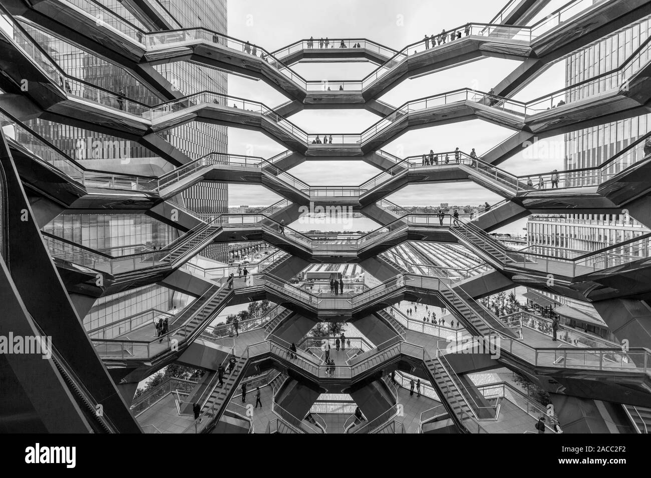 The Vessel, Hudson Yards, New York City, United States of America Stock