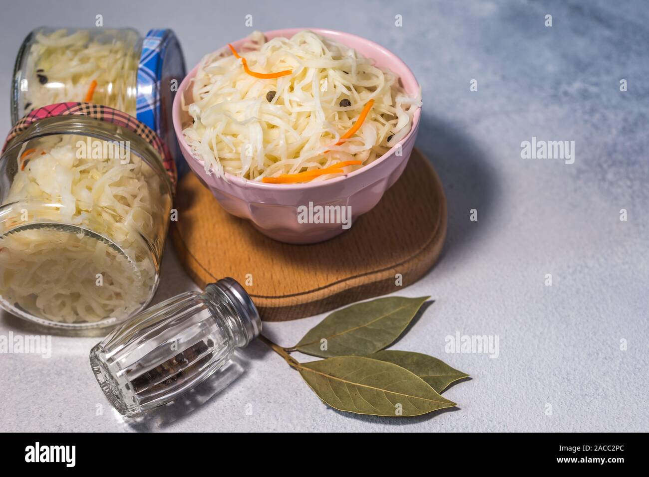 Fermented Sauerkraut Village Vegan Salad In A Glass Jar Healthy fermented-sauerkraut-village-vegan-salad-in-a-glass-jar-healthy
