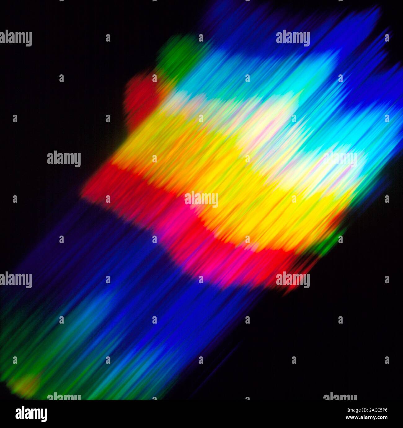 Light spectrum. View of a spectrum of light. Light consists of many