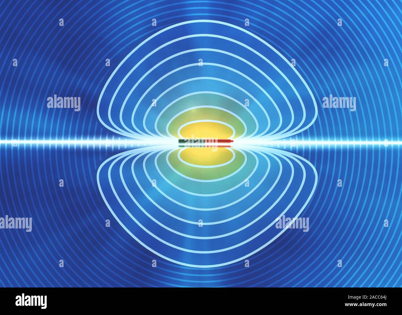 field. Computer artwork of the field around a