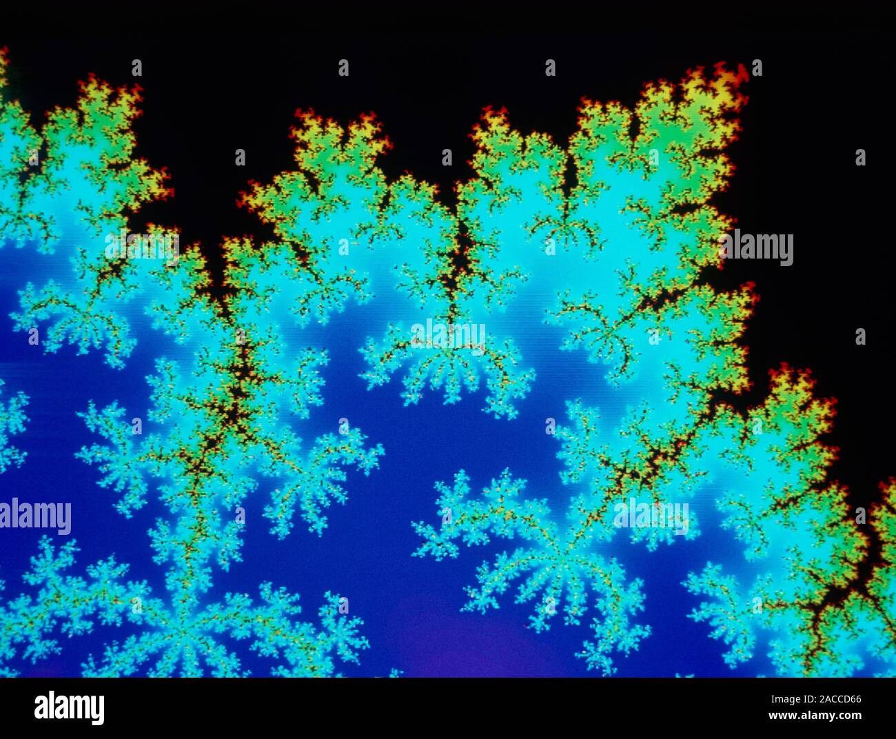 Fractal geometry: computer graphics representation of a detail from the ...
