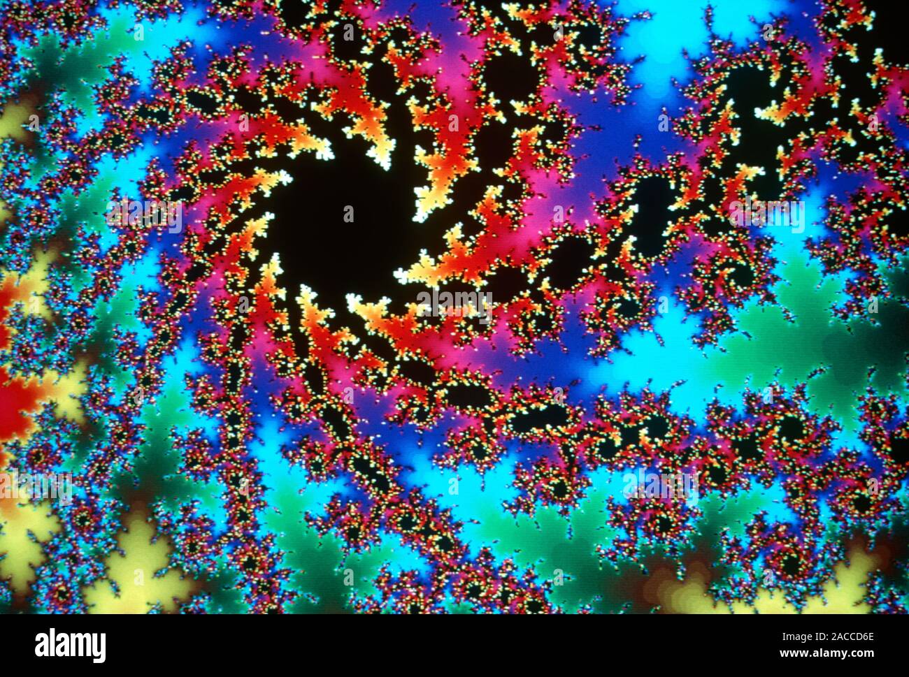 Fractal geometry: computer graphics representation of a detail from the ...