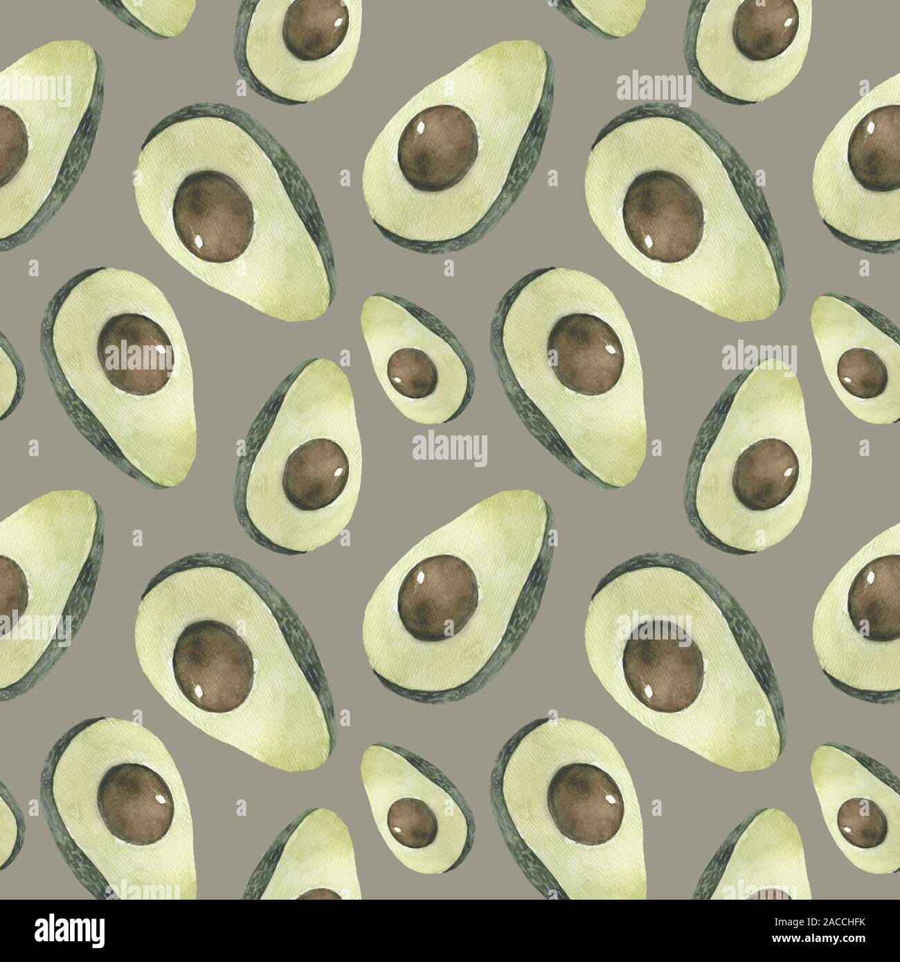 Seamless background with avocado on a light background Stock Photo - Alamy