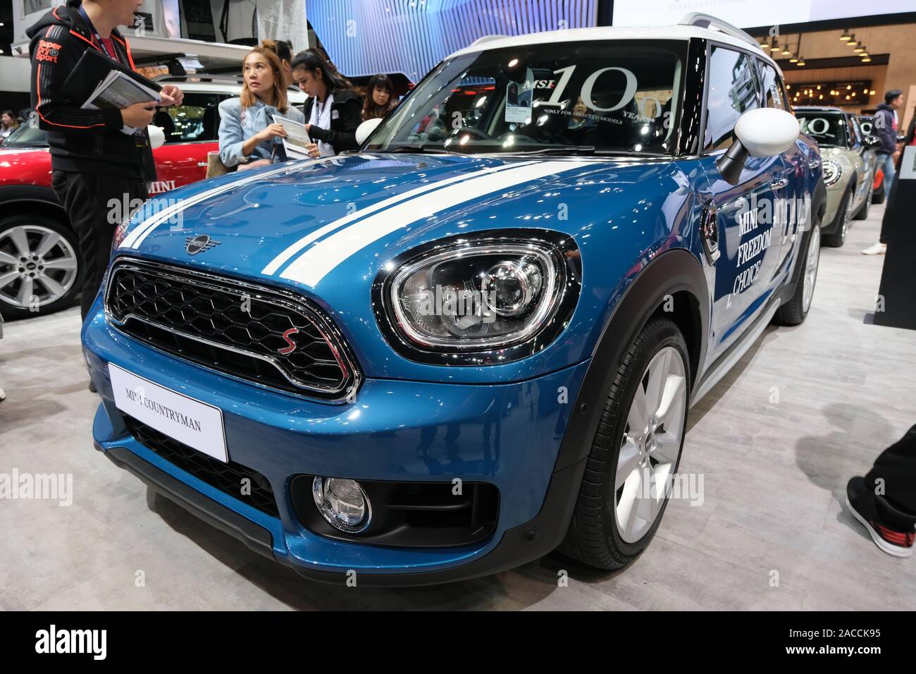 Bangkok, Thailand - December 1, 2019 : Mini Cooper Countryman car front ...