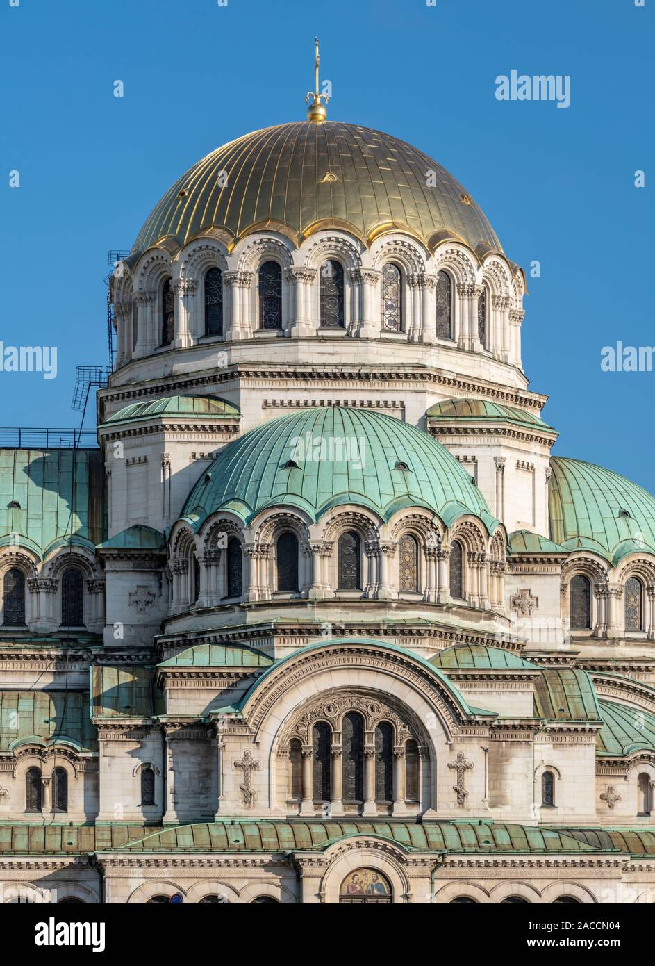 Saint Aleksandar Nevski Cathedral, Sofia, Bulgaria Stock Photo