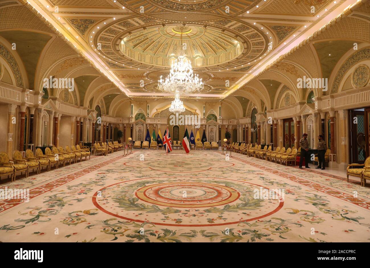 General view of inside the Bayan Palace, Kuwait City. PA Photo. Picture