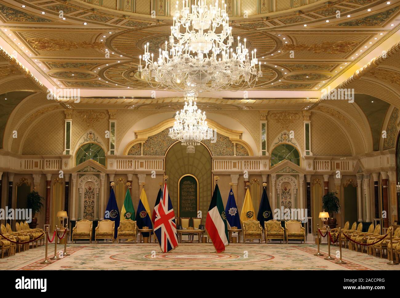 General view inside bayan palace hires stock photography and images