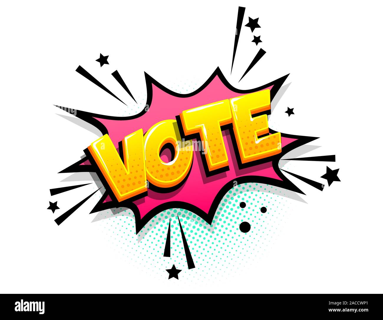 Comics text advertise phrase sale pop art Stock Vector