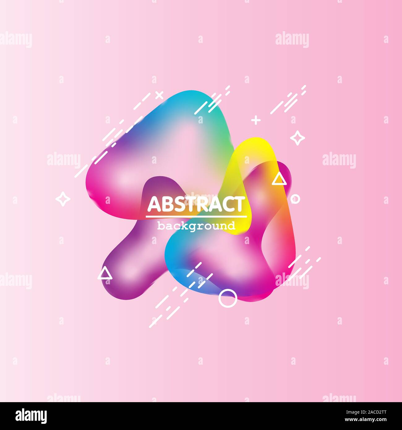 Motion amoeba fluid abstract background paper cut Stock Vector