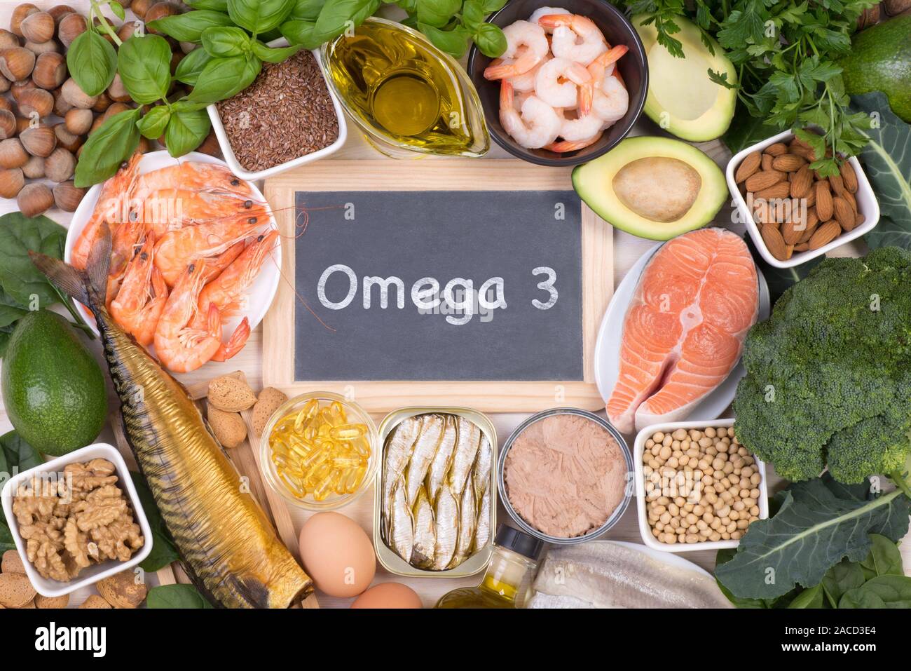Omega 3 fatty acids food sources Stock Photo Alamy
