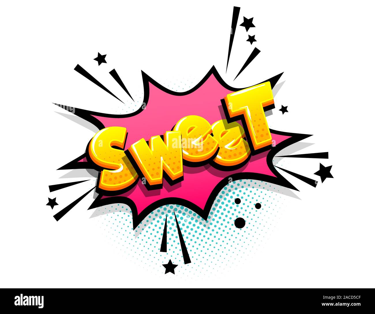 Comics text advertise phrase sale pop art Stock Vector