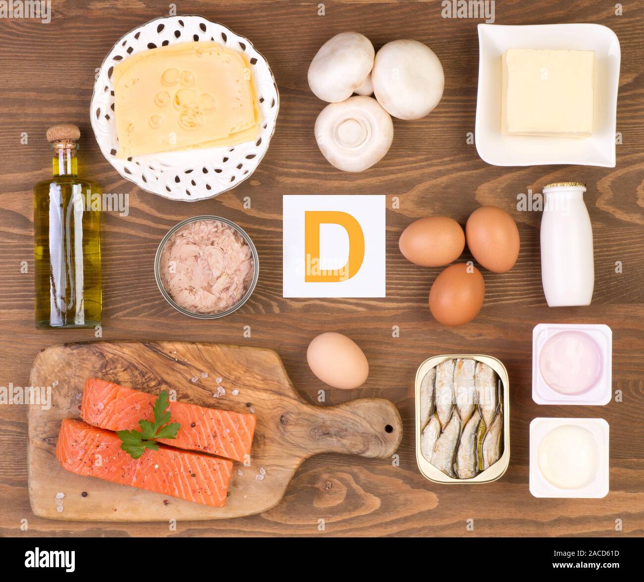 Foods containing vitamin D Stock Photo Alamy