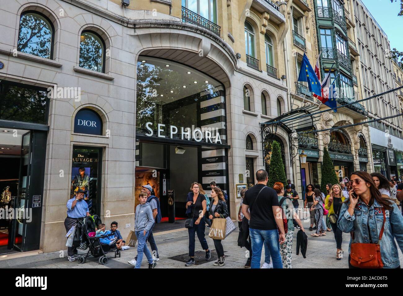 Sephora store on Champs-Élysées Paris, France, Europe Stock Photo - Alamy