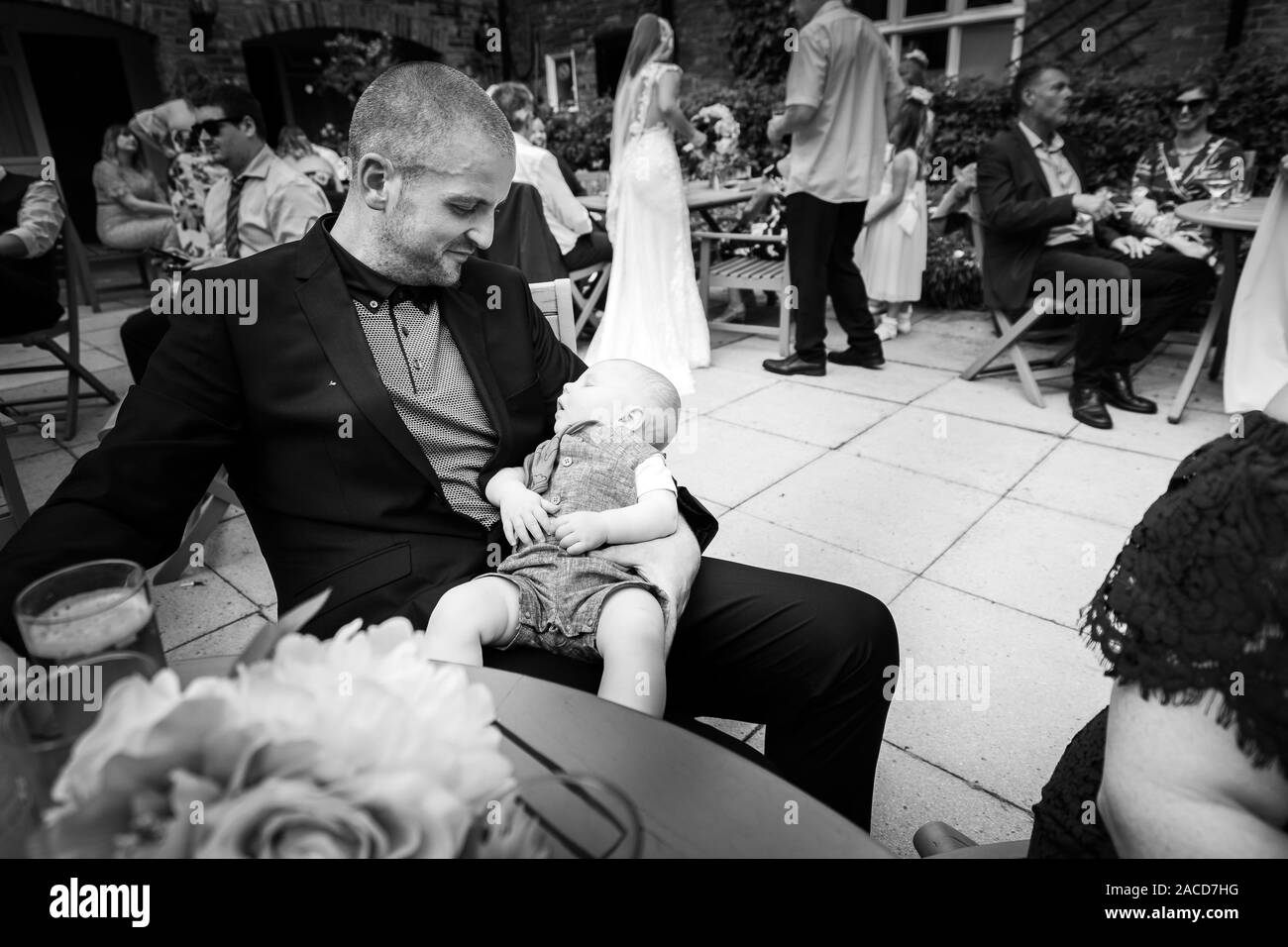 Outside family bed Black and White Stock Photos & Images - Alamy