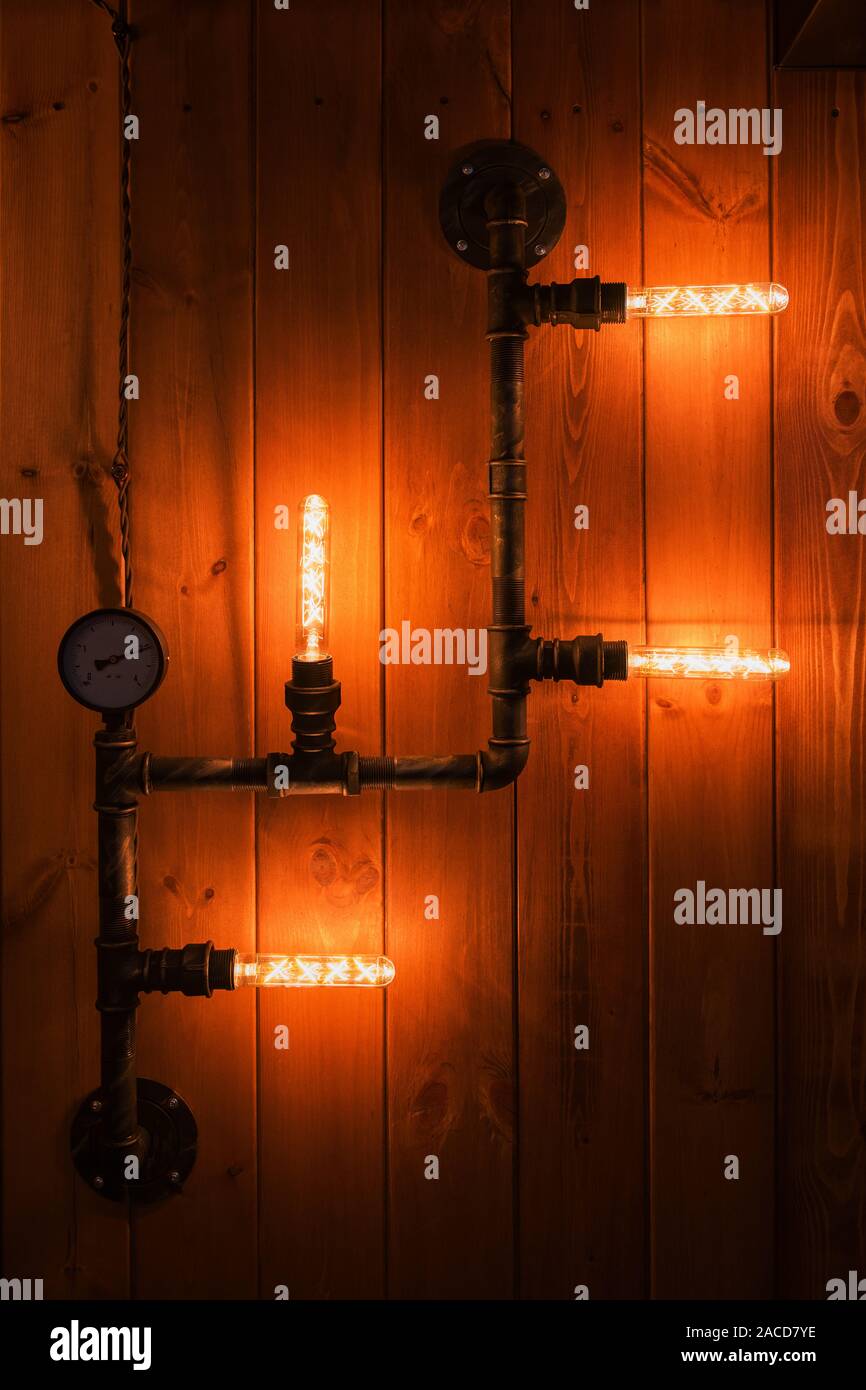Beautiful retro edison light Stock Photo Alamy