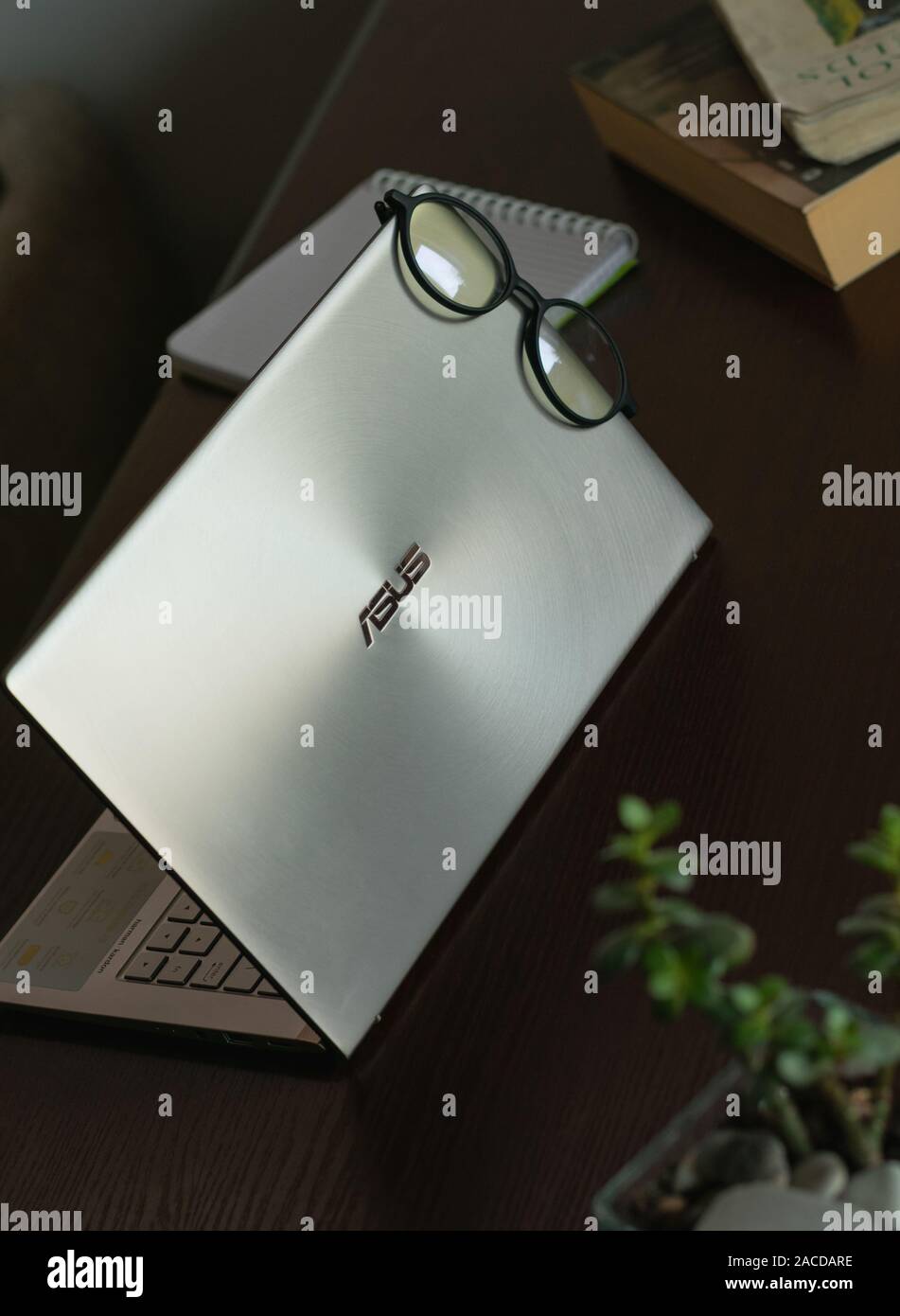 Brand new Asus ZenBook laptop computer. Stock Photo
