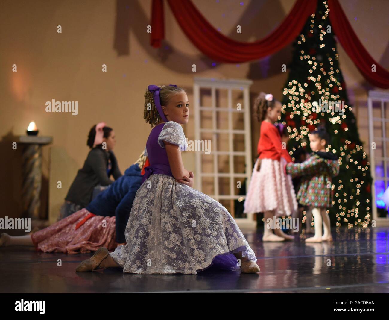 The Russian Ballet Orlando warms up for a Nutcracker performance later