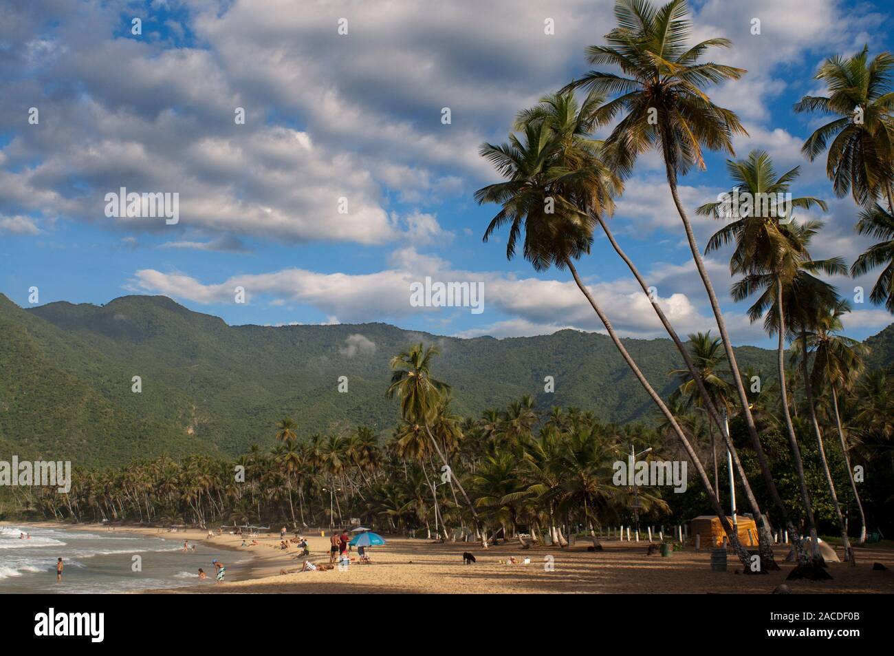 Choroni beach in Falcon state in Venezuela - Henri Pittier National Park, in Venezuela.  It presents a big touristy interest, by being one of the star Stock Photo