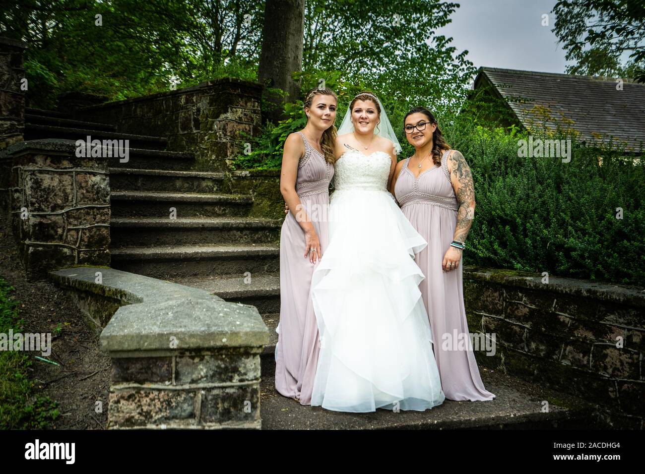 Young bride and bridesmaids hi-res stock photography and images - Alamy