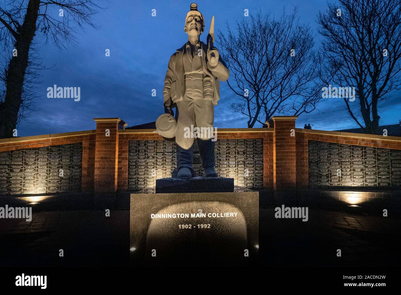 Dinnington Colliery Memorial, Dinnington, South Yorkshire, United Kingdom Stock Photo