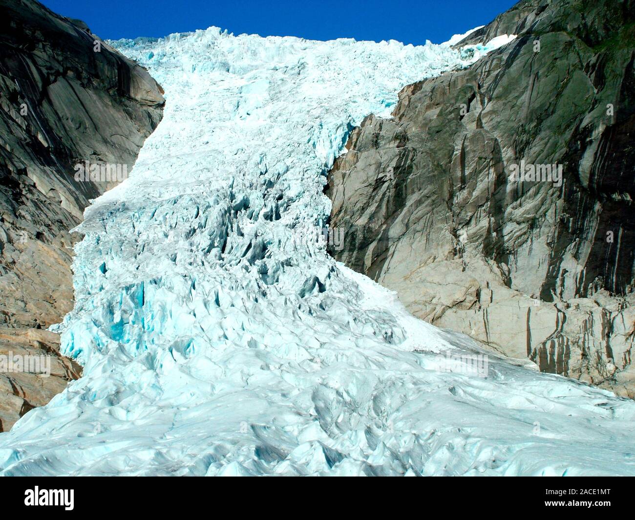 Europa, Skandinavien, Norwegen, Gletscher, Briksdal, Briksdalsbreen, Stock Photo