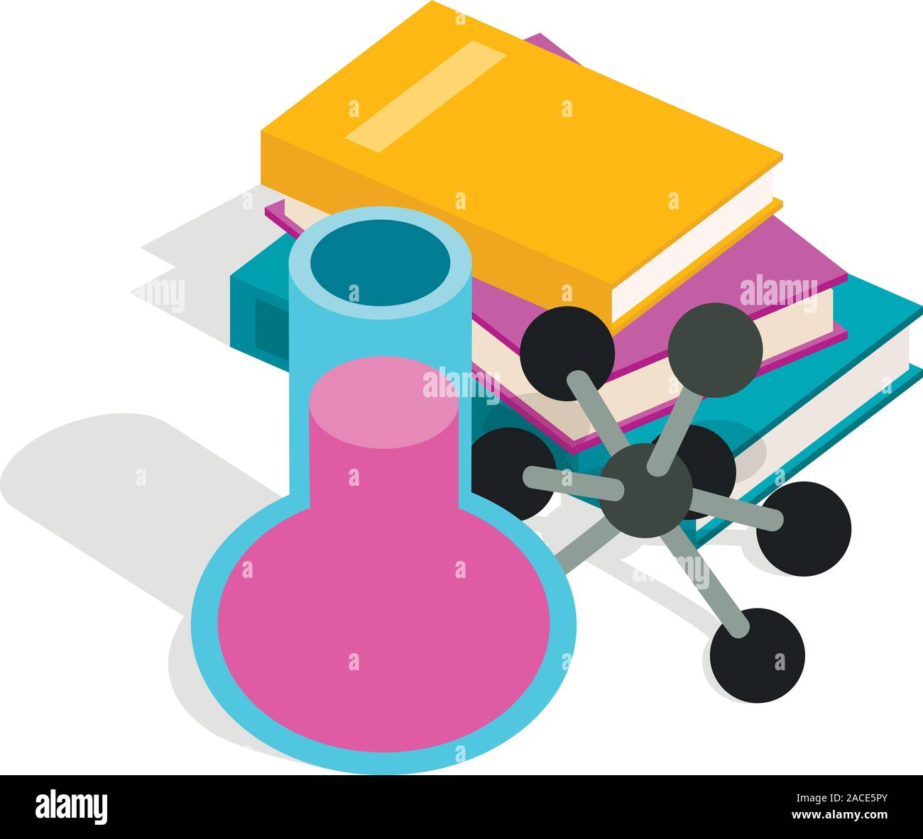 Chemistry icon, isometric style Stock Vector