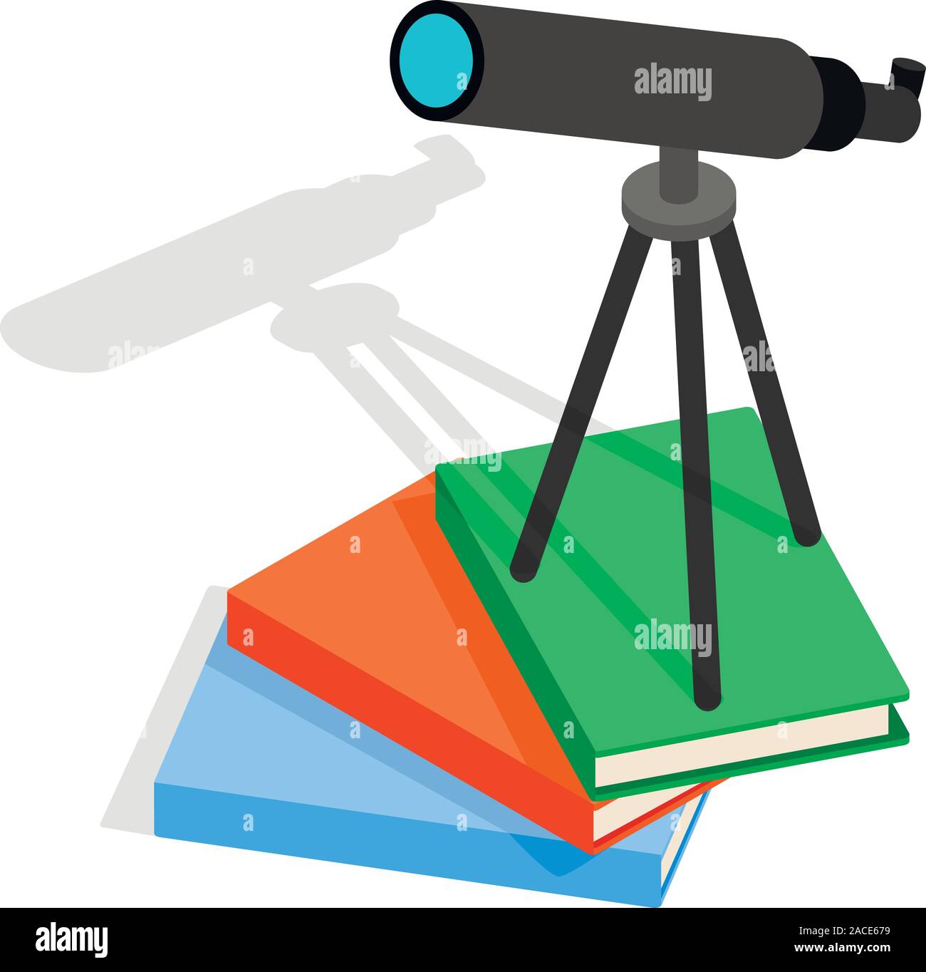 Astronomy icon, isometric style Stock Vector