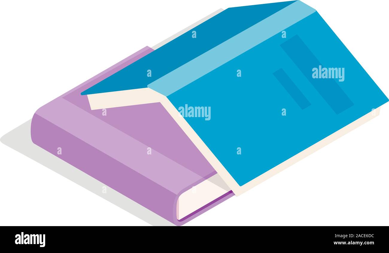 Home tutoring icon, isometric style Stock Vector