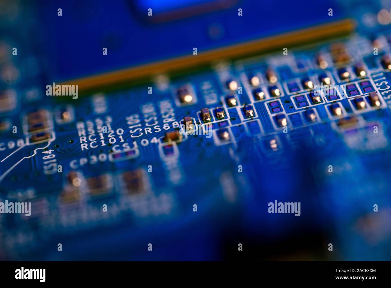 Close-up of circuit board Stock Photo