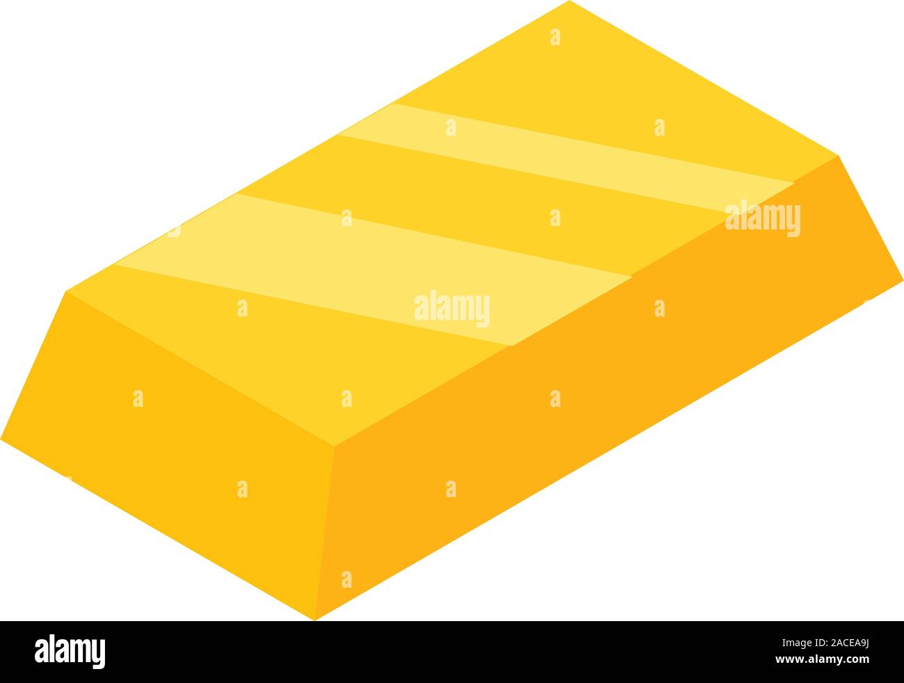 Gold bar icon, isometric style Stock Vector Image & Art - Alamy