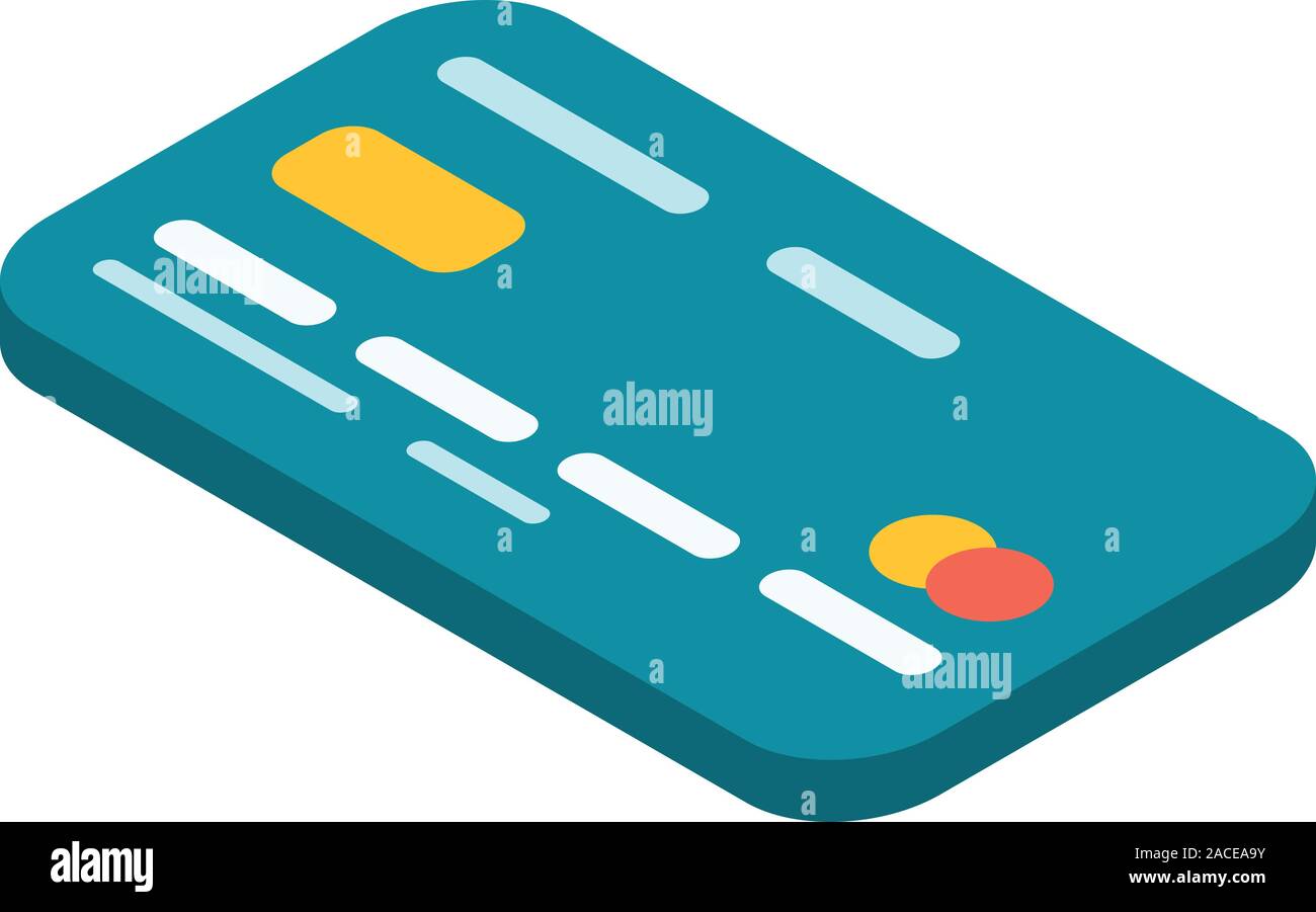 Credit card icon, isometric style Stock Vector Image & Art - Alamy