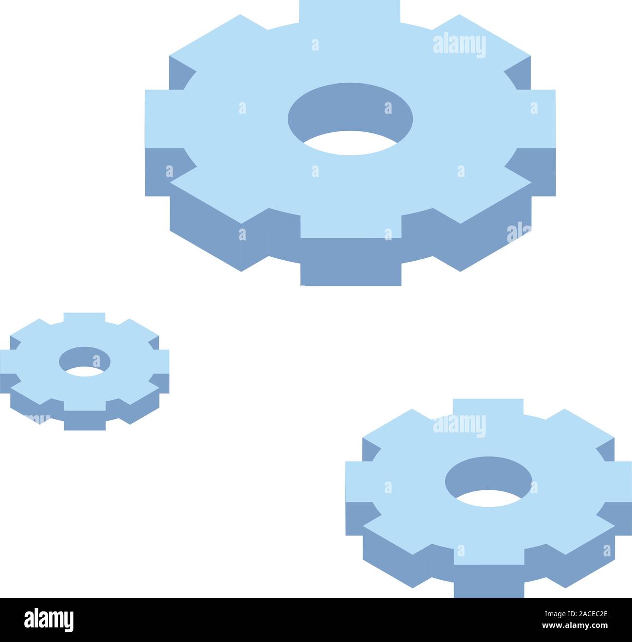 Steel gear wheels Stock Vector Images - Alamy