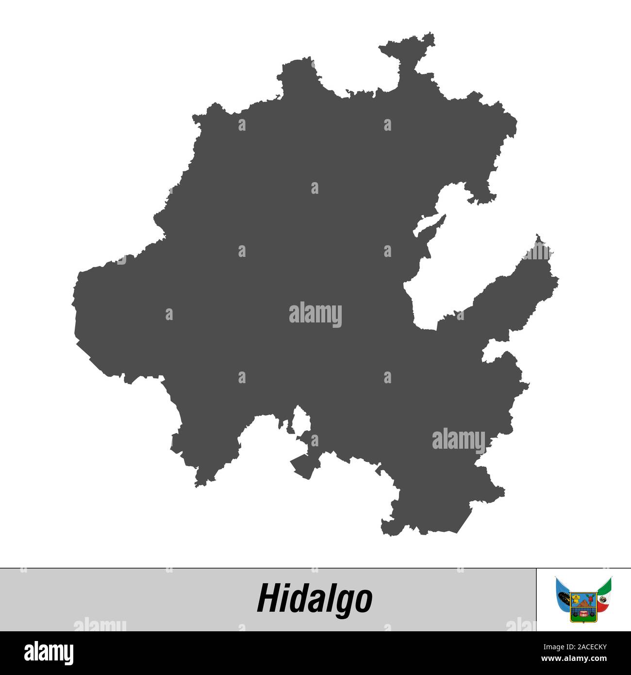 Map of hidalgo hi-res stock photography and images - Alamy